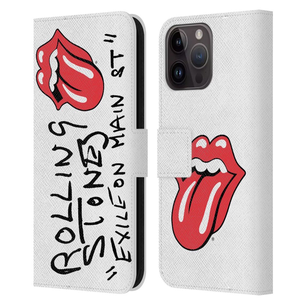 ROLLING STONES ローリングストーンズ (来日 35周年 記念 ) - Exile On Main St. レザー手帳型 / Apple iPhoneケース - PGS